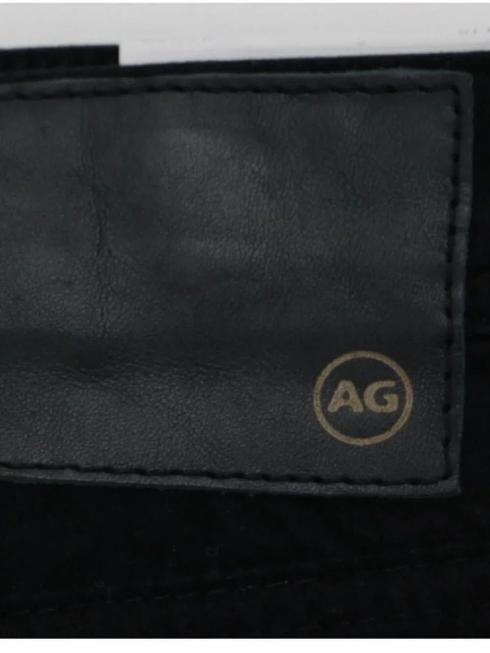 AG Tellis W38 L32 Modern Slim Pants Lightweight Italian Satin Fabric Jeans Black